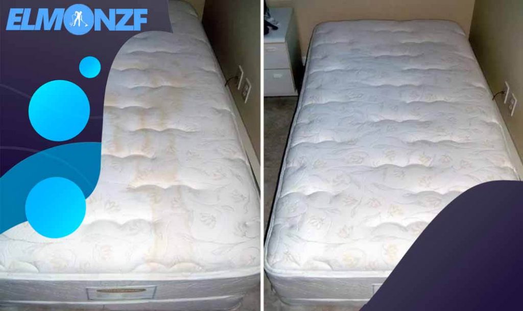 طريقة تنظيف مرتبة السرير